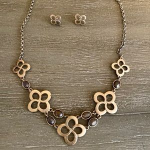 Gold Celtic jewelry set